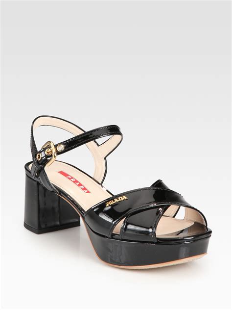 prada cross sandalas|prada platform sandals.